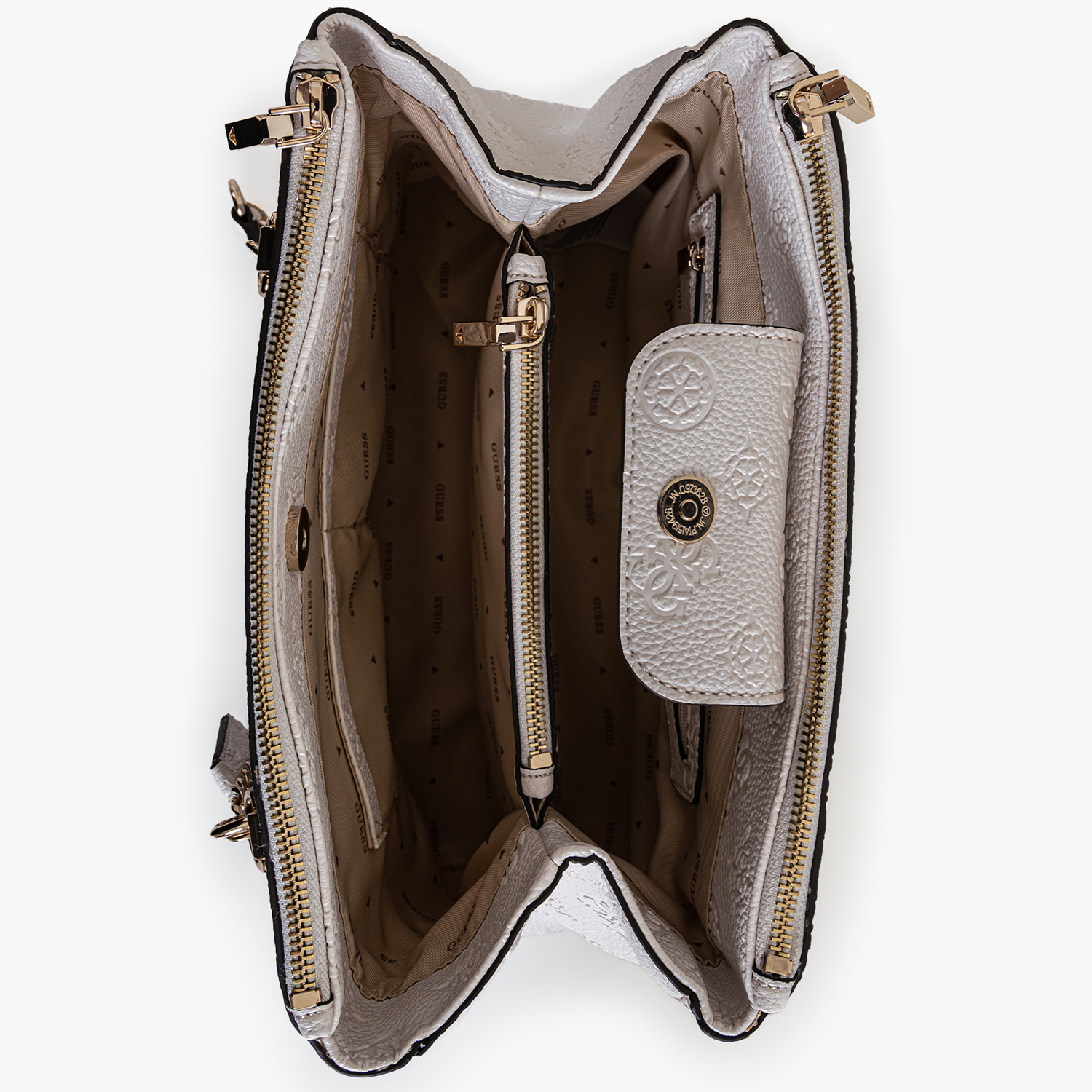Women Bags Cresidia.Status White ECOleather Guess Women Bags Cresidia.Status White ECOleather Guess