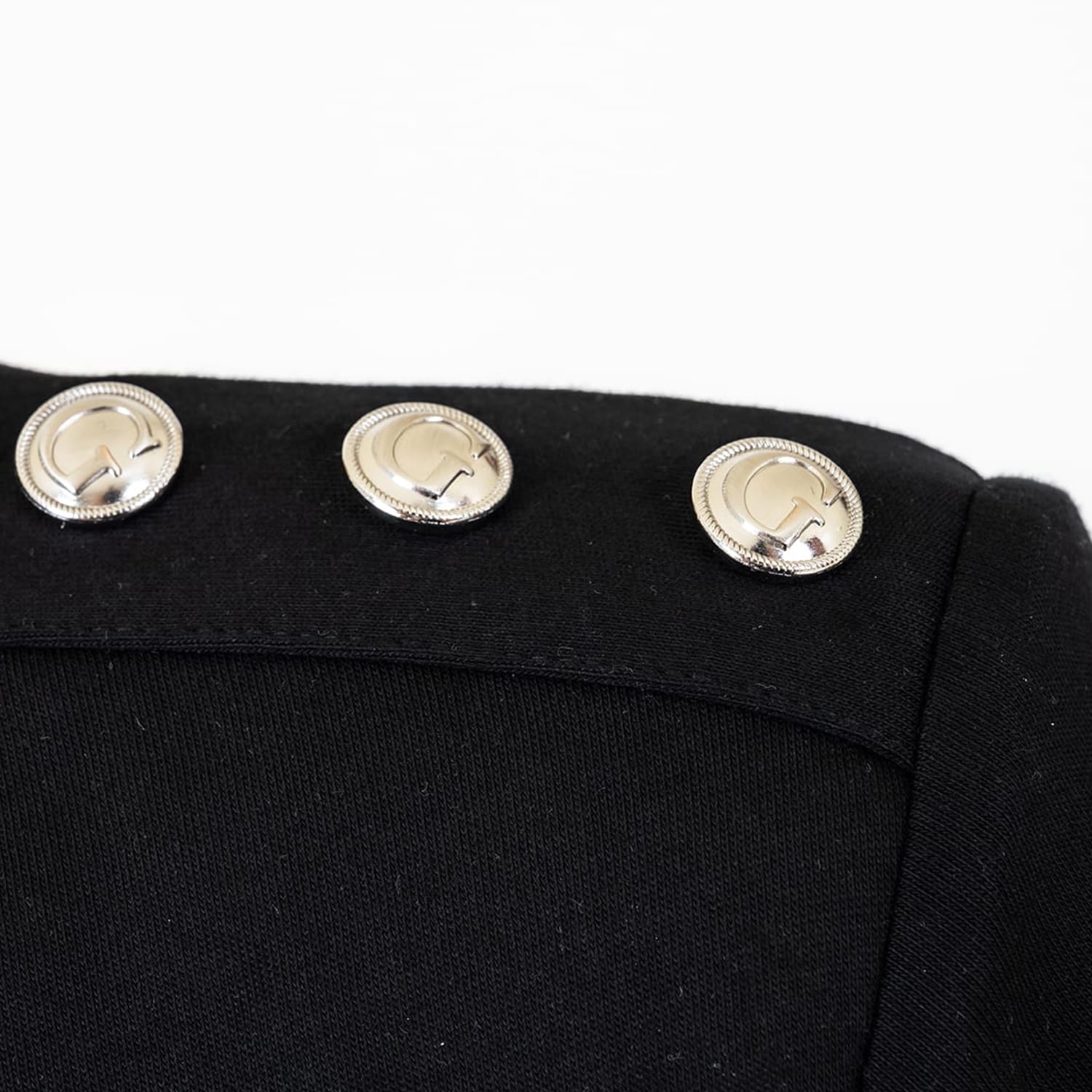 Women T-Shirts - Tops Cropped.Washed Black Cotton Guess Women T-Shirts - Tops Cropped.Washed Black Cotton Guess