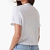 Γυναικείες Μπλούζες - Τοπ Cropped.Washed Άσπρο Βαμβάκι Guess Γυναικείες Μπλούζες - Τοπ Cropped.Washed Άσπρο Βαμβάκι Guess