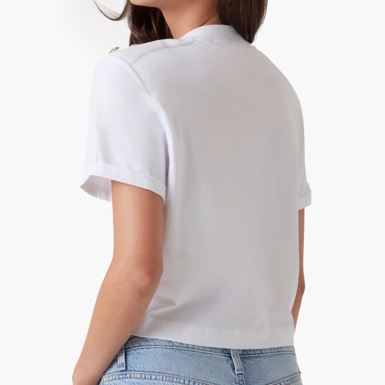 Γυναικείες Μπλούζες - Τοπ Cropped.Washed Άσπρο Βαμβάκι Guess Γυναικείες Μπλούζες - Τοπ Cropped.Washed Άσπρο Βαμβάκι Guess
