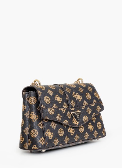 Γυναικεία Πορτοφόλια Emilee.Zip Μαύρο ECOleather Guess