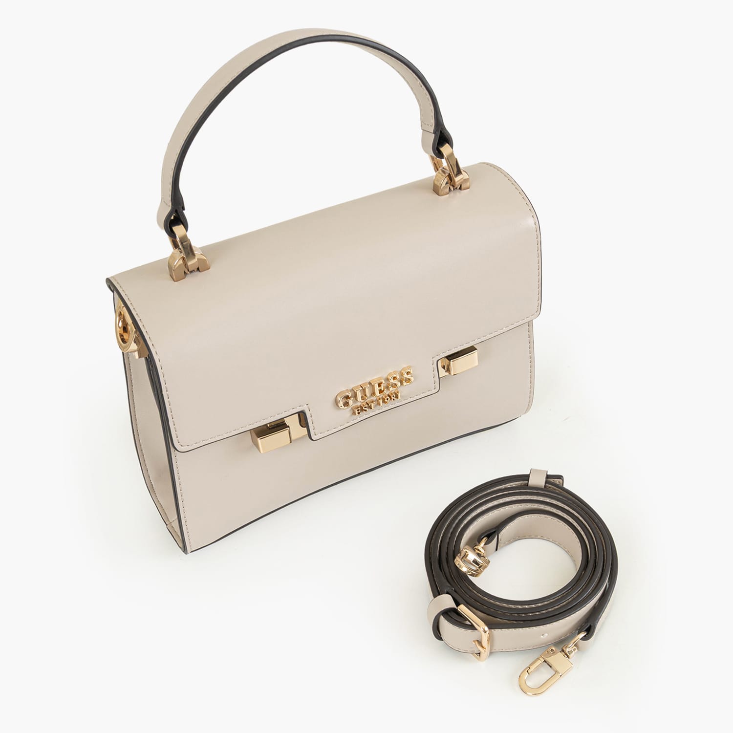 Γυναικείες Τσάντες Eco.Aldith Μπεζ ECOleather Guess