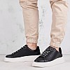 Men Casual Shoes Elba.B.2 Black Leather Guess Men Casual Shoes Elba.B.2 Black Leather Guess