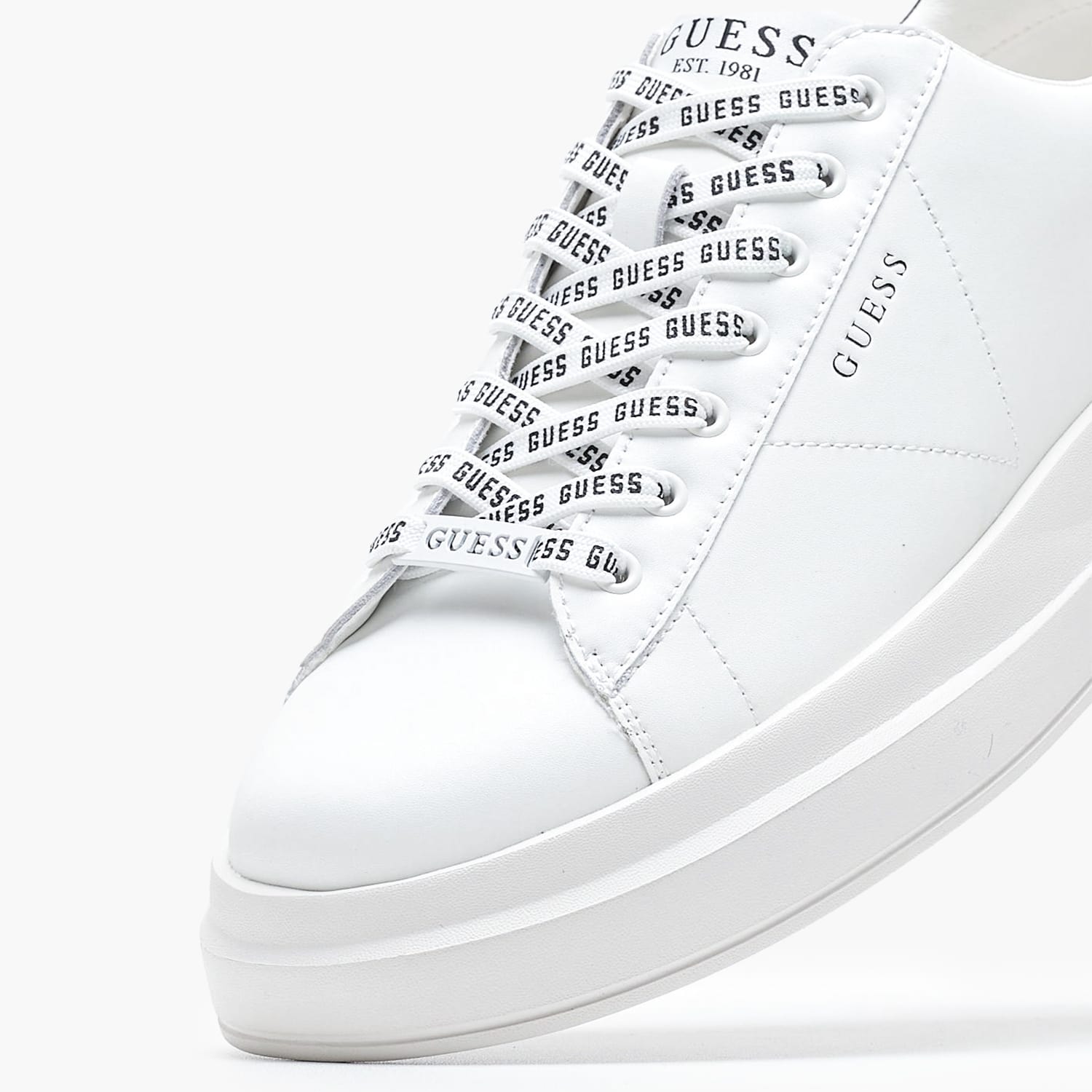 Ανδρικά Παπούτσια Casual Elba Άσπρο Δέρμα Guess