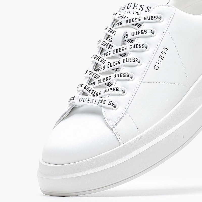 Ανδρικά Παπούτσια Casual Elba Άσπρο Δέρμα Guess