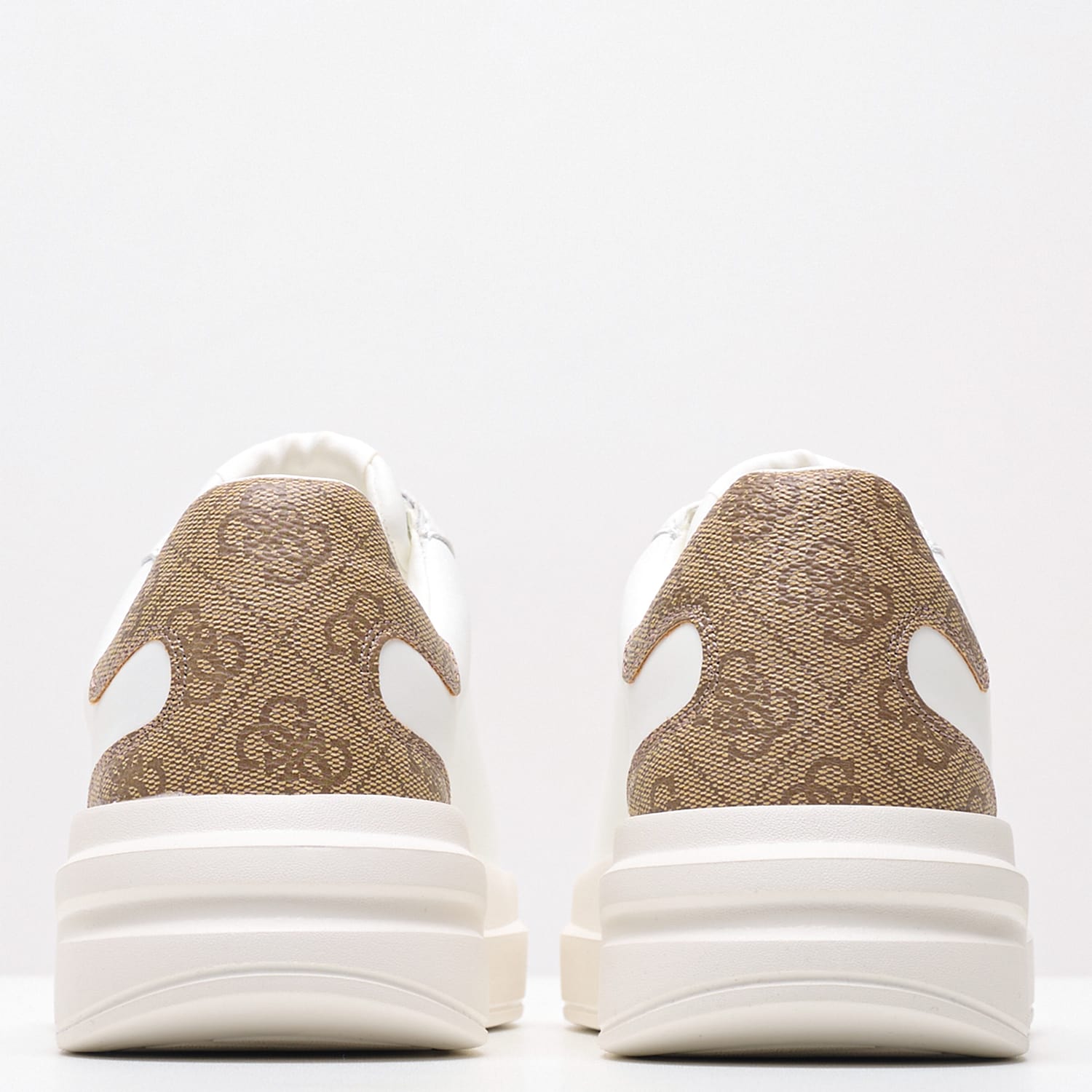 Women Casual Shoes Elbina.24 White Leather Guess Women Casual Shoes Elbina.24 White Leather Guess