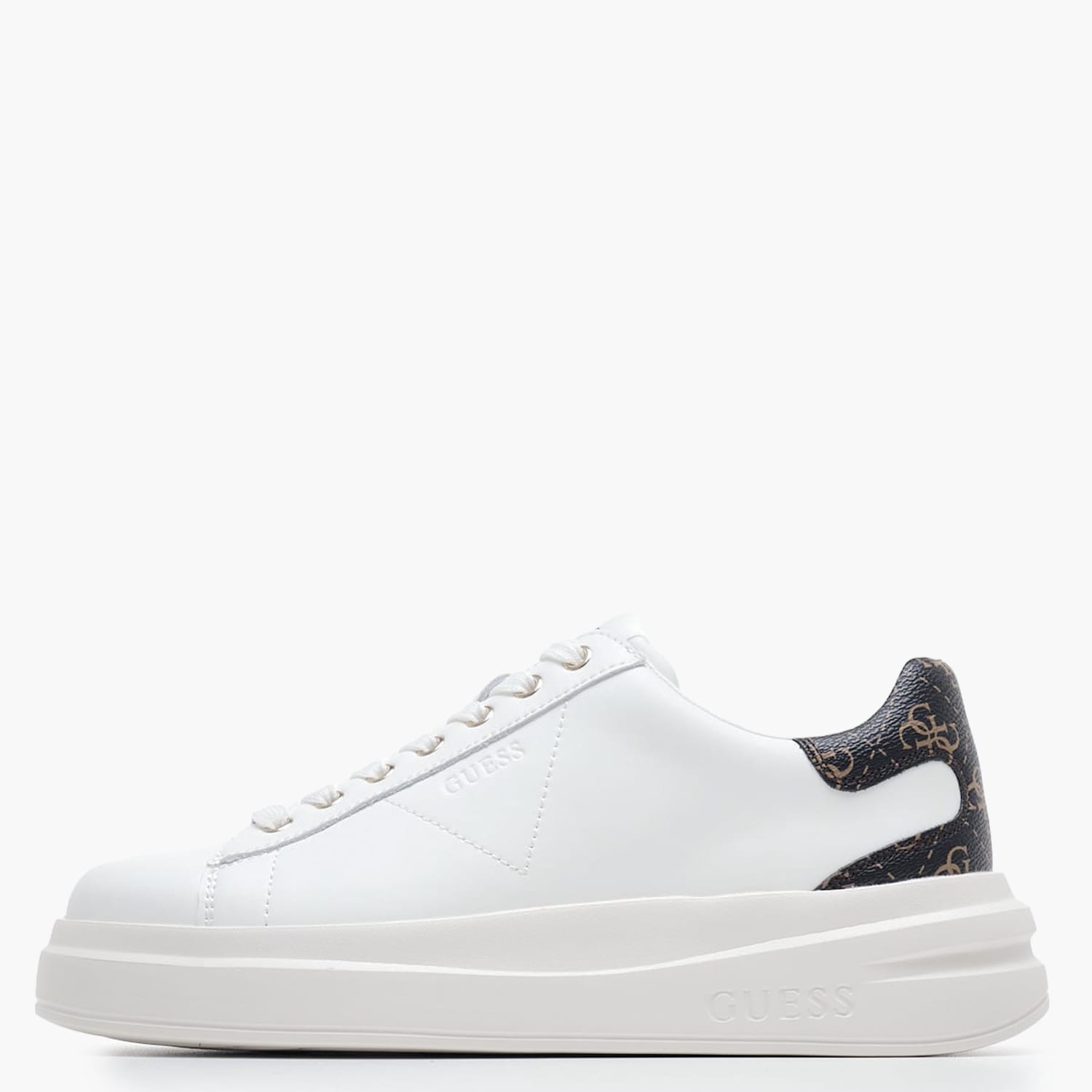 Γυναικεία Παπούτσια Casual Elbina.Brnz Άσπρο Δέρμα Guess