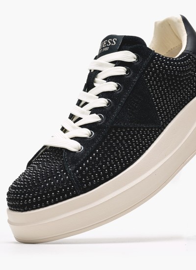 Γυναικεία Παπούτσια Casual Elbina.St Μαύρο Δέρμα Guess