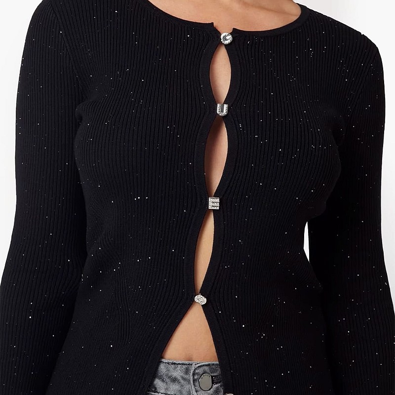 Women Cardigans Elden.Cardi Black Viscose Guess