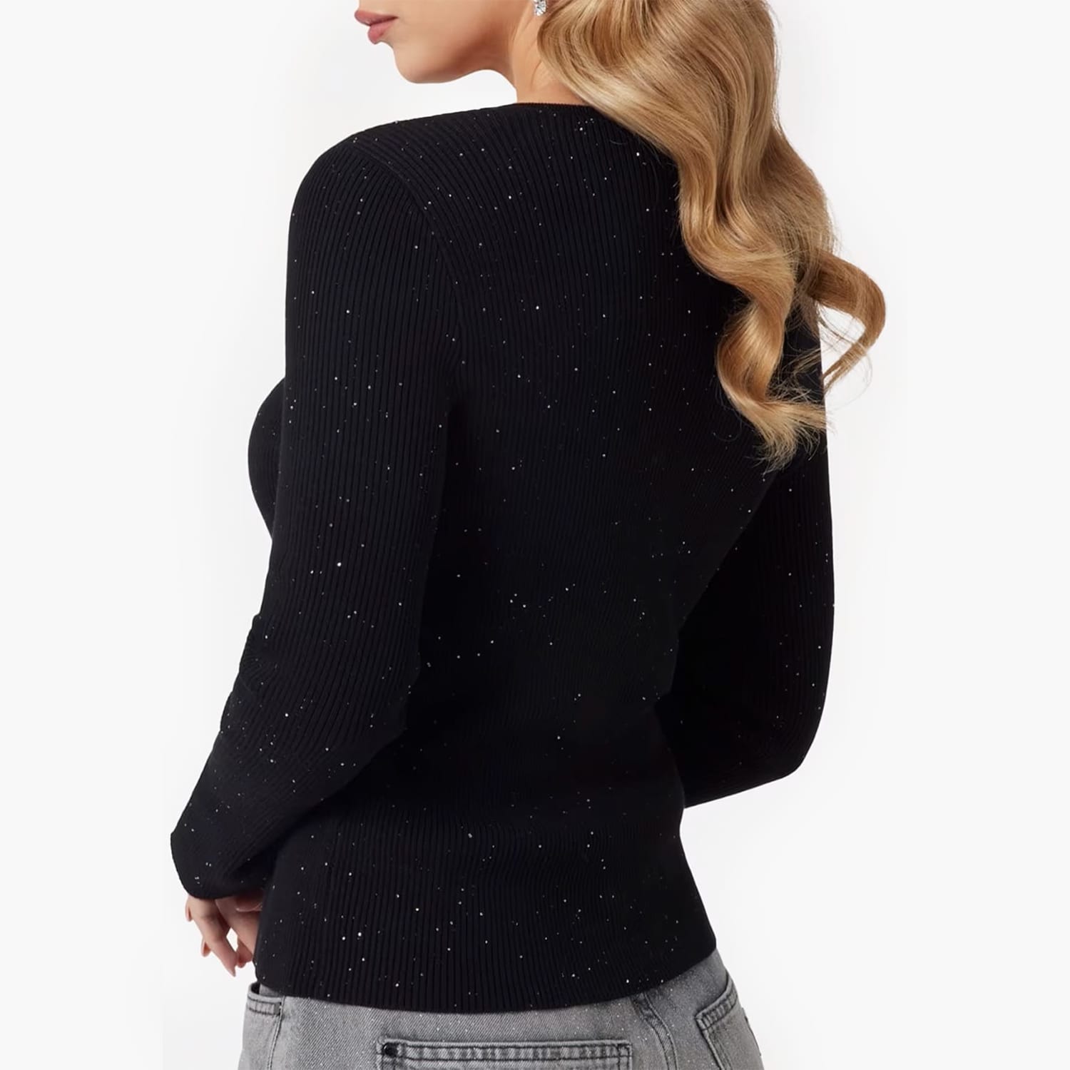 Women Cardigans Elden.Cardi Black Viscose Guess Women Cardigans Elden.Cardi Black Viscose Guess