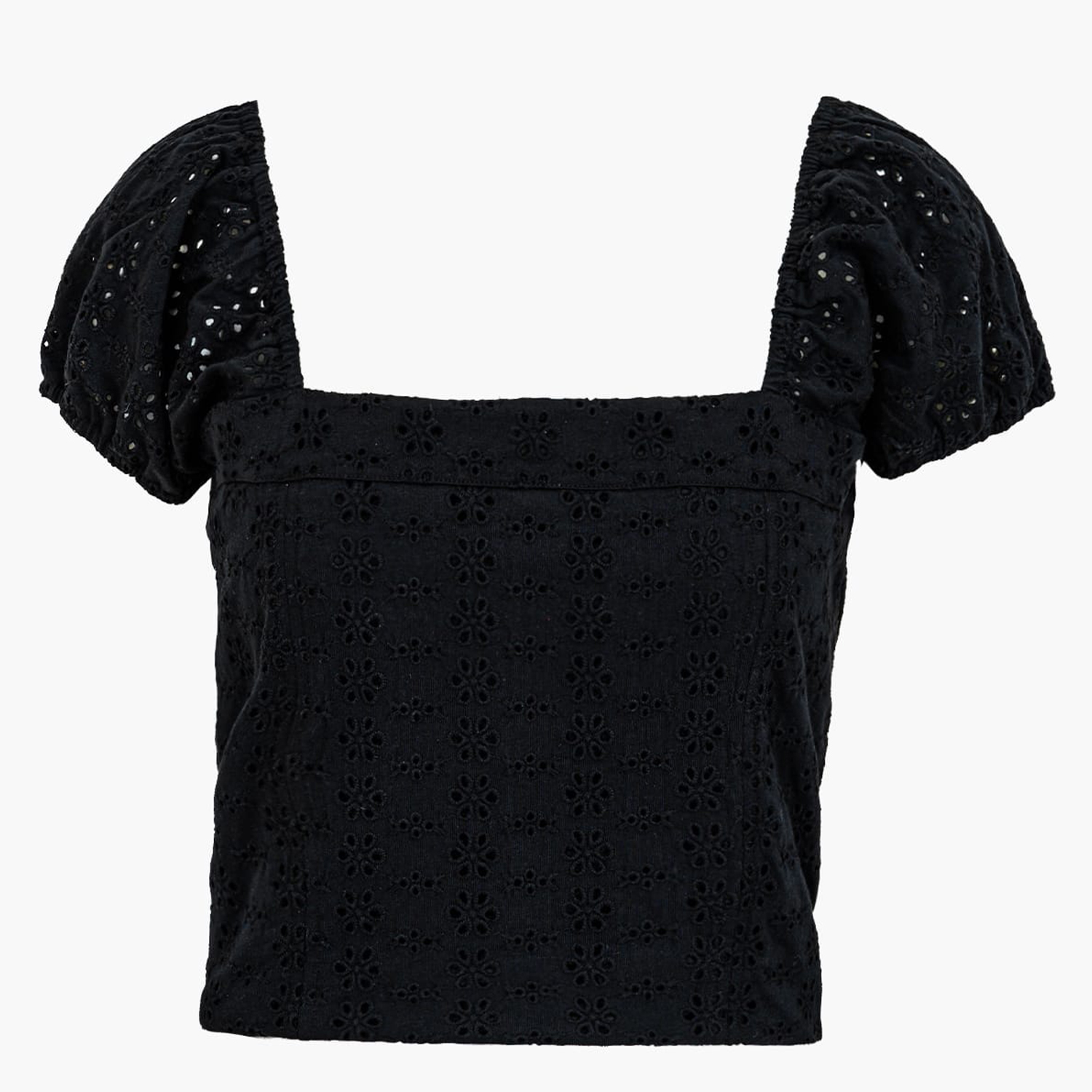 Γυναικείες Μπλούζες - Τοπ Eliane.Puffed Μαύρο Βαμβάκι Guess Γυναικείες Μπλούζες - Τοπ Eliane.Puffed Μαύρο Βαμβάκι Guess