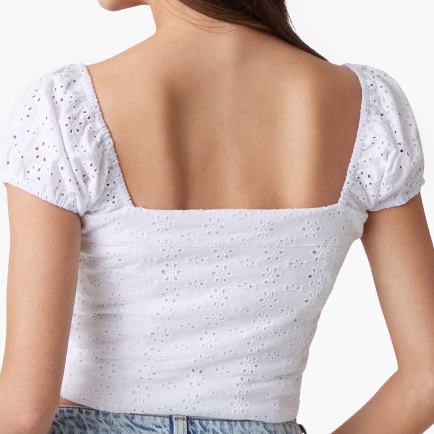 Γυναικείες Μπλούζες - Τοπ Eliane.Puffed Άσπρο Βαμβάκι Guess Γυναικείες Μπλούζες - Τοπ Eliane.Puffed Άσπρο Βαμβάκι Guess