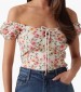 Γυναικείες Μπλούζες - Τοπ Eliane.Puffed Multi Βαμβάκι Guess Γυναικείες Μπλούζες - Τοπ Eliane.Puffed Multi Βαμβάκι Guess