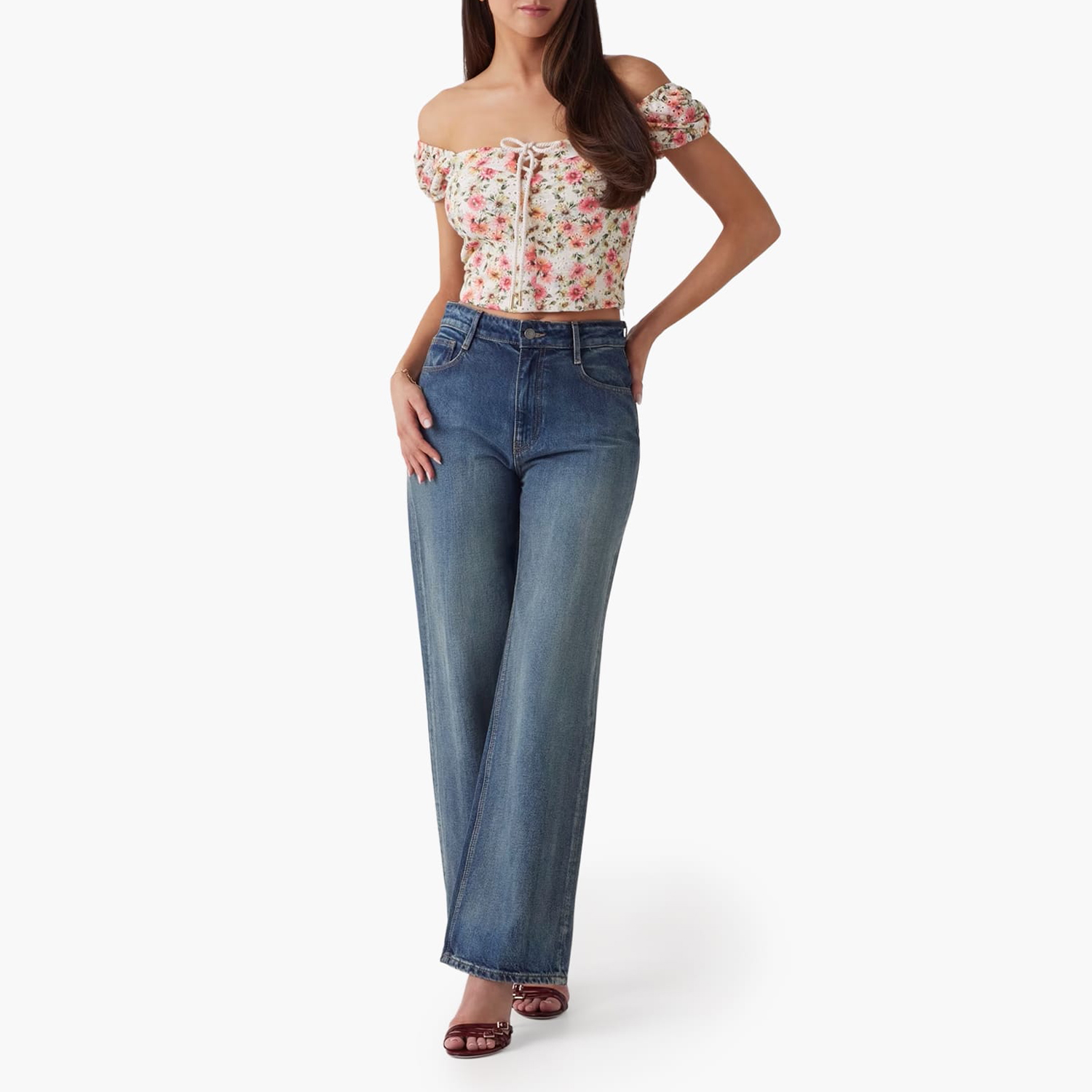 Γυναικείες Μπλούζες - Τοπ Eliane.Puffed Multi Βαμβάκι Guess Γυναικείες Μπλούζες - Τοπ Eliane.Puffed Multi Βαμβάκι Guess