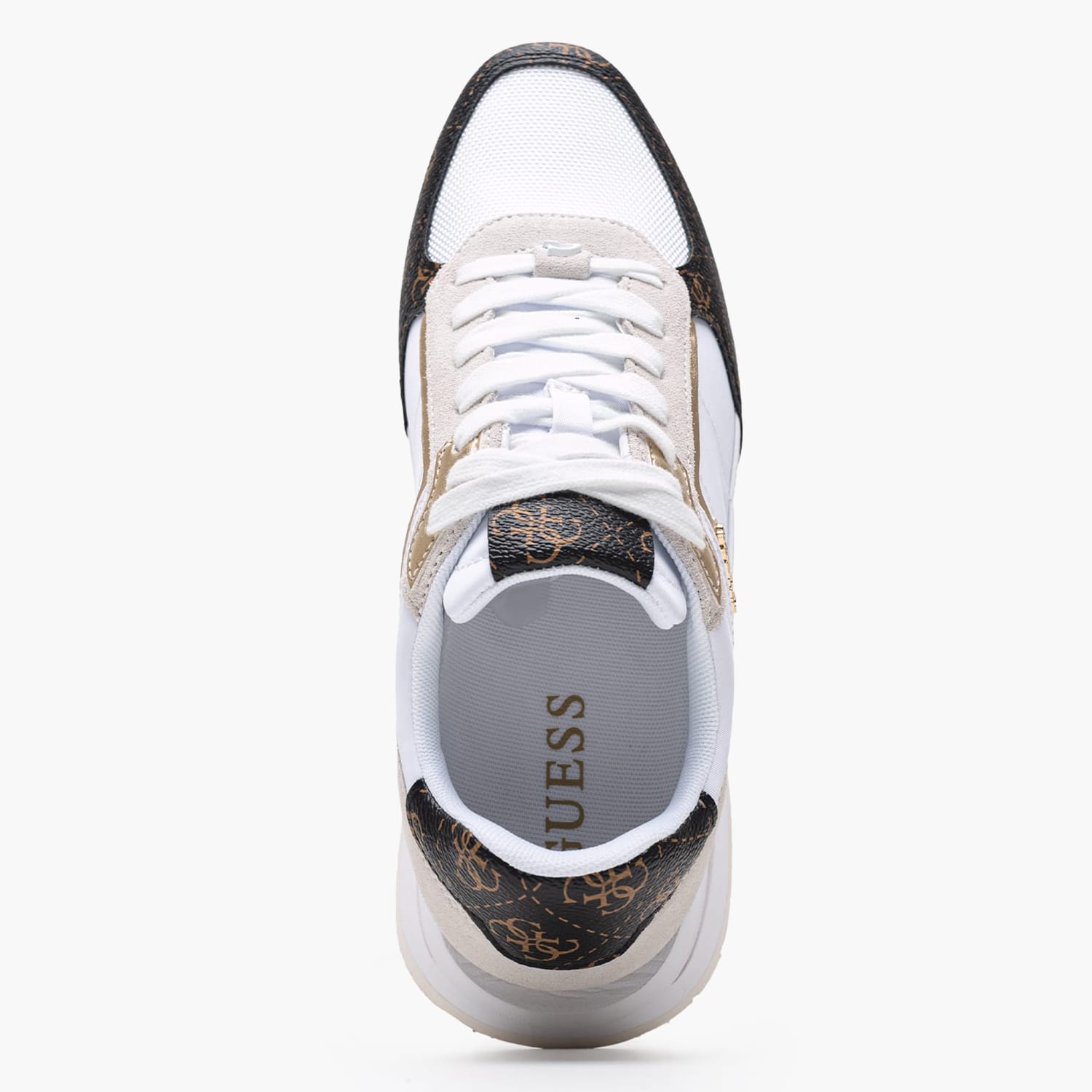 Γυναικεία Παπούτσια Casual Energy3 Άσπρο Δέρμα-Ύφασμα Guess Γυναικεία Παπούτσια Casual Energy3 Άσπρο Δέρμα-Ύφασμα Guess