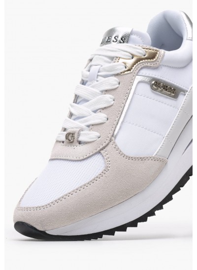 Γυναικεία Παπούτσια Casual Zosma.High Μπεζ Δέρμα Καστόρι Geox