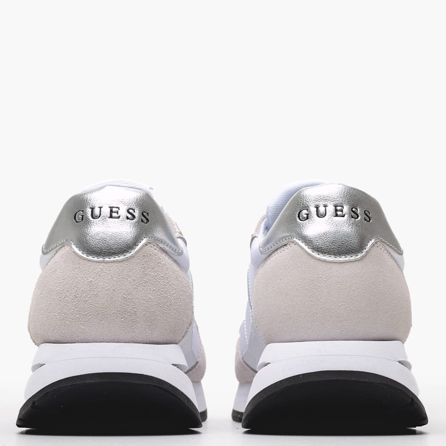 Women Casual Shoes Energy White Leather-Fabric Guess Women Casual Shoes Energy White Leather-Fabric Guess