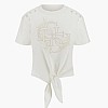 Γυναικείες Μπλούζες - Τοπ Eyelet.Tone Μπεζ Βαμβάκι Guess Γυναικείες Μπλούζες - Τοπ Eyelet.Tone Μπεζ Βαμβάκι Guess