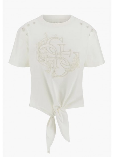 Women T-Shirts - Tops Python.Tee Black Cotton Guess