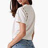 Γυναικείες Μπλούζες - Τοπ Eyelet.Tone Μπεζ Βαμβάκι Guess Γυναικείες Μπλούζες - Τοπ Eyelet.Tone Μπεζ Βαμβάκι Guess