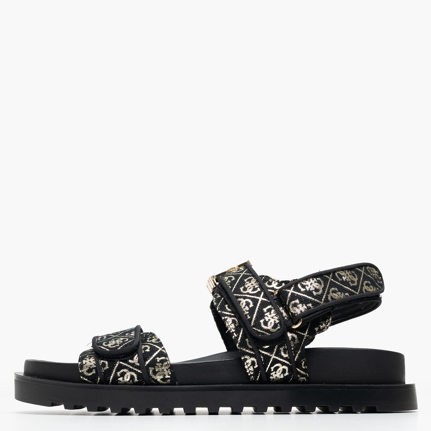 Γυναικεία Flats Fabelis Μαύρο Ύφασμα Guess