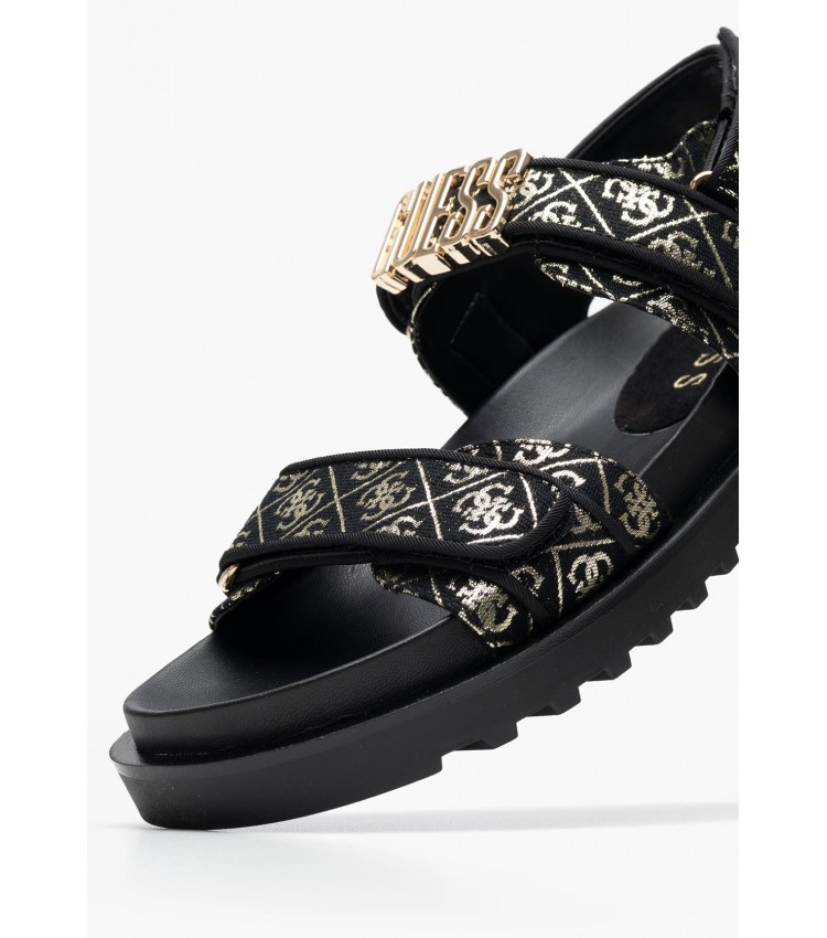 Γυναικεία Flats Fabelis Μαύρο Ύφασμα Guess Γυναικεία Flats Fabelis Μαύρο Ύφασμα Guess