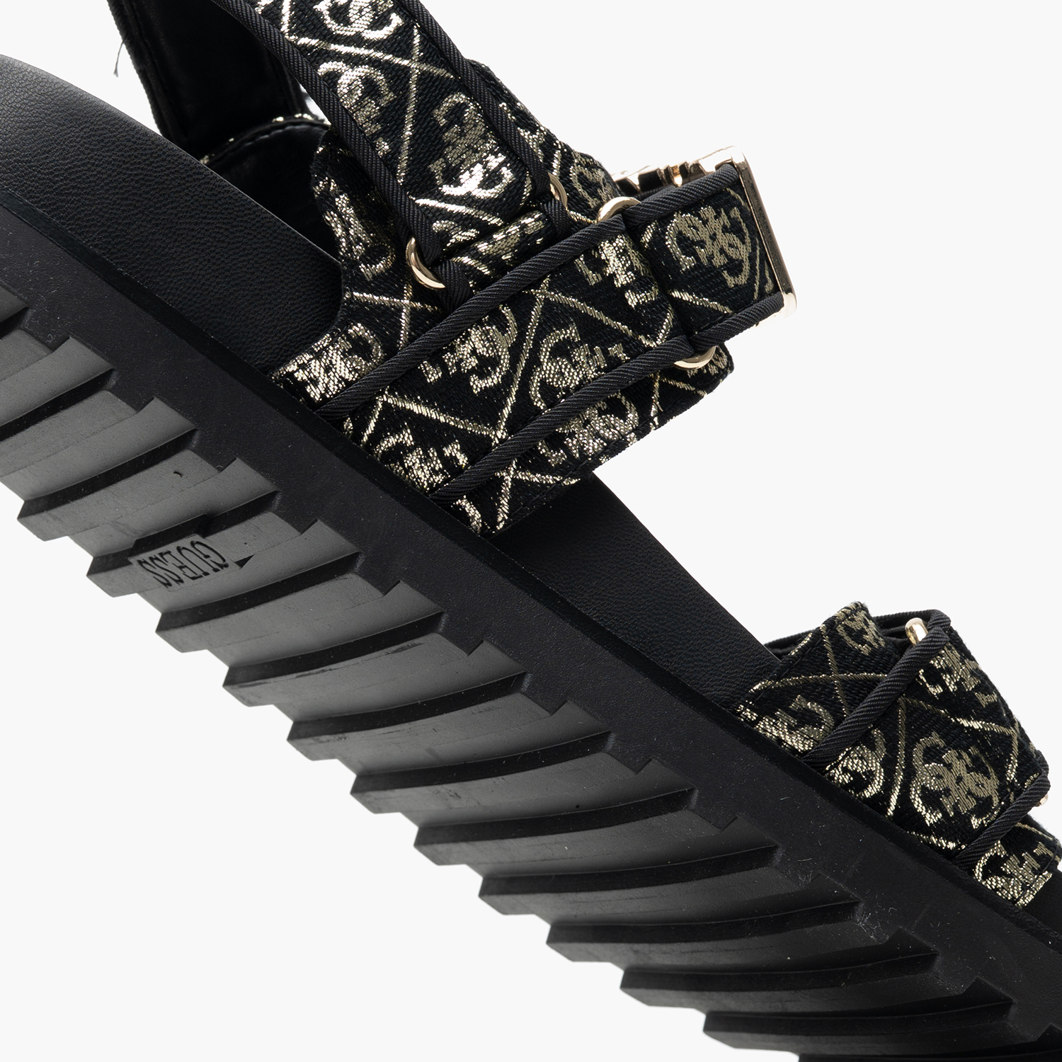 Γυναικεία Flats Fabelis Μαύρο Ύφασμα Guess