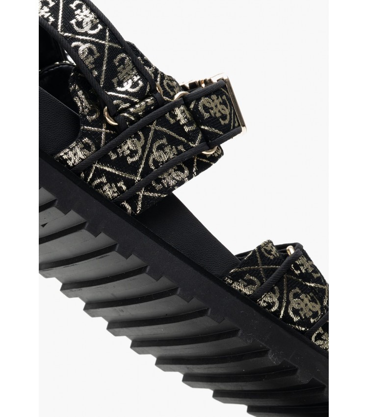 Γυναικεία Flats Fabelis Μαύρο Ύφασμα Guess Γυναικεία Flats Fabelis Μαύρο Ύφασμα Guess