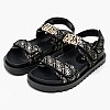 Γυναικεία Flats Fabelis Μαύρο Ύφασμα Guess