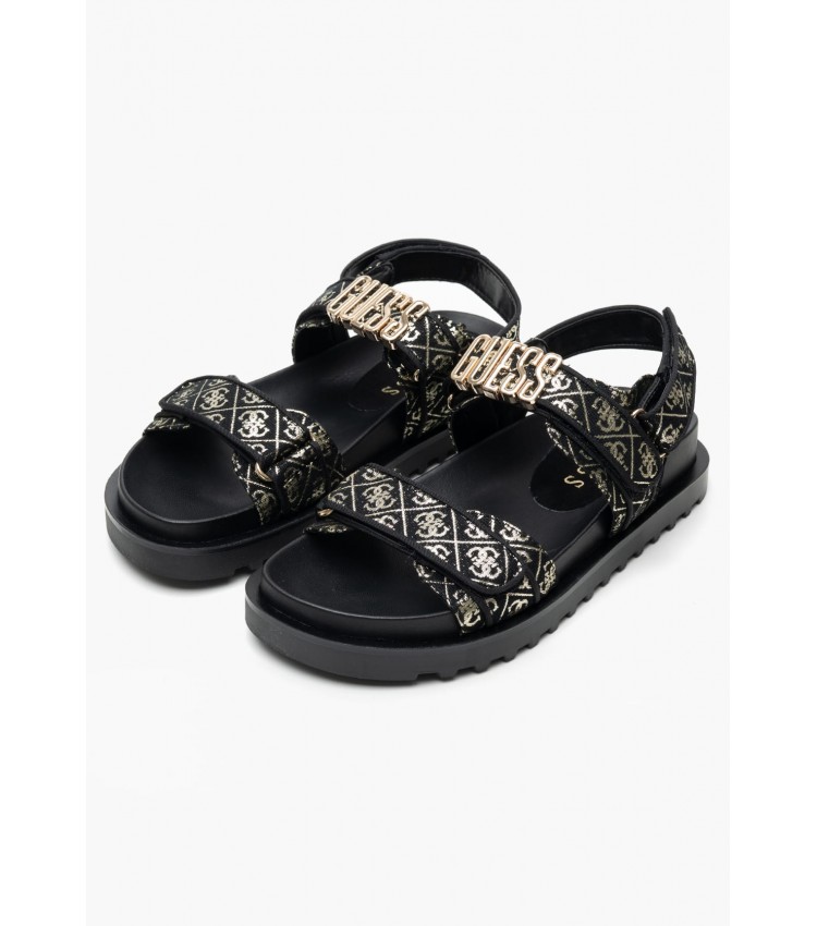 Γυναικεία Flats Fabelis Μαύρο Ύφασμα Guess Γυναικεία Flats Fabelis Μαύρο Ύφασμα Guess