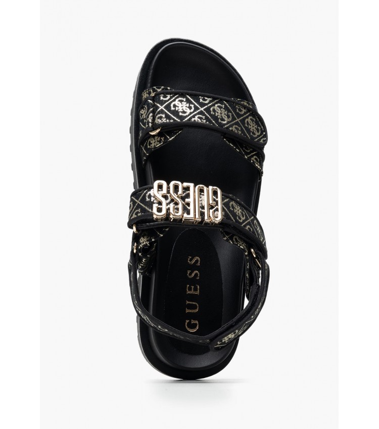 Γυναικεία Flats Fabelis Μαύρο Ύφασμα Guess Γυναικεία Flats Fabelis Μαύρο Ύφασμα Guess