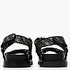 Γυναικεία Flats Fabelis Μαύρο Ύφασμα Guess