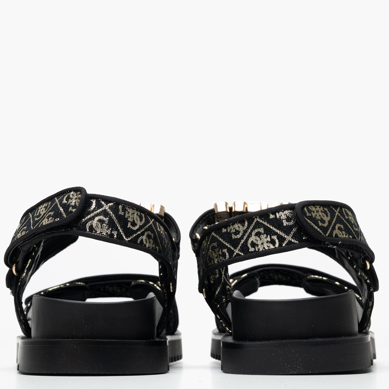 Γυναικεία Flats Fabelis Μαύρο Ύφασμα Guess