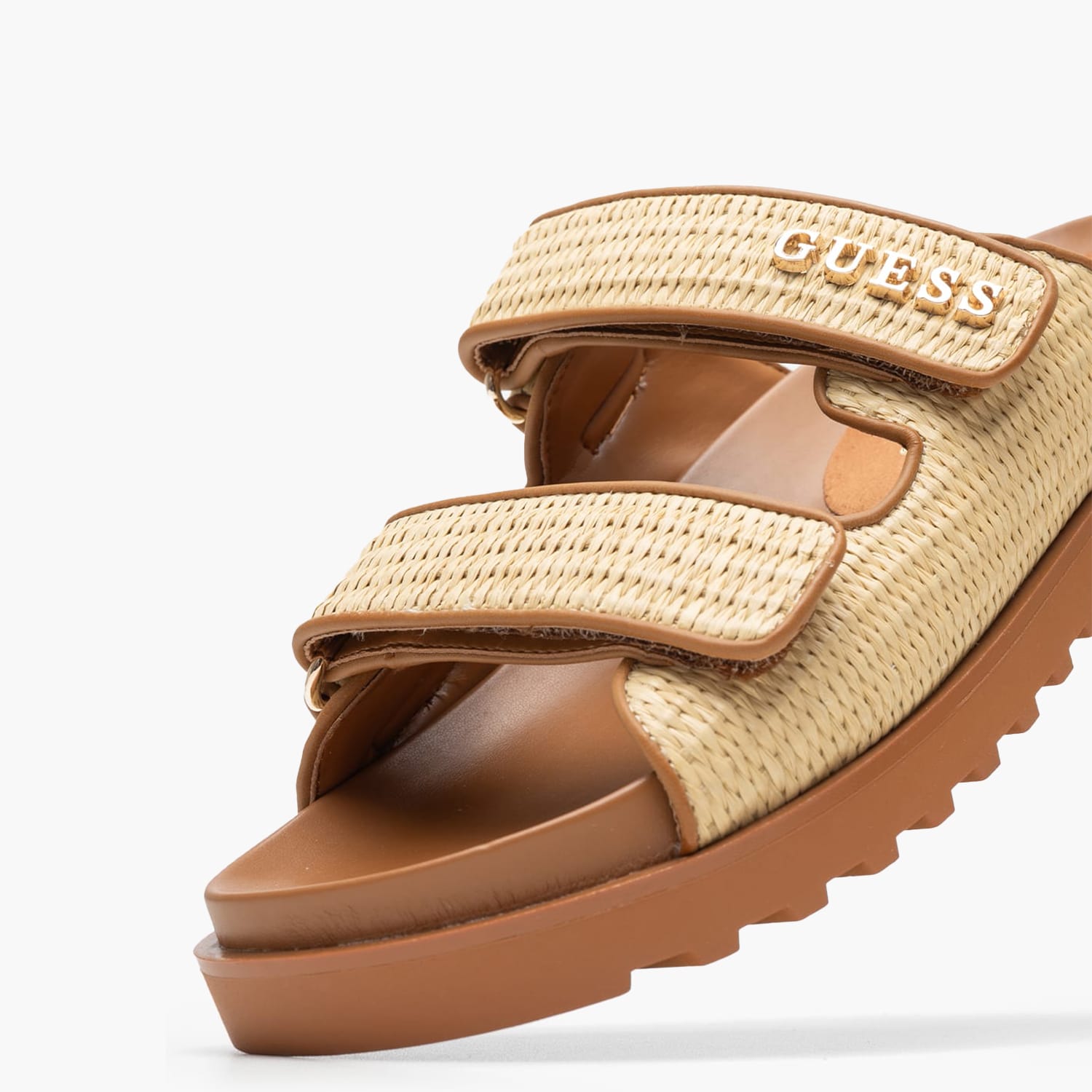 Γυναικεία Flats Fadelize Μπεζ Ψάθα Guess