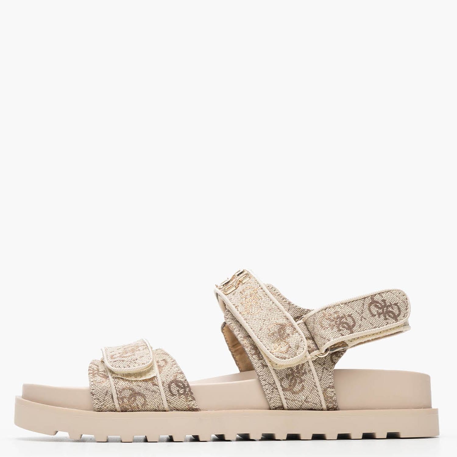 Γυναικεία Flats Fadison Μπεζ Ύφασμα Guess