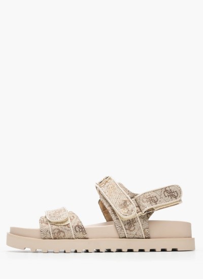Ανδρικά Παπούτσια Casual Elba.B Άσπρο Δέρμα Guess