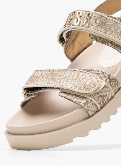 Ανδρικά Παπούτσια Casual Elba.B Άσπρο Δέρμα Guess