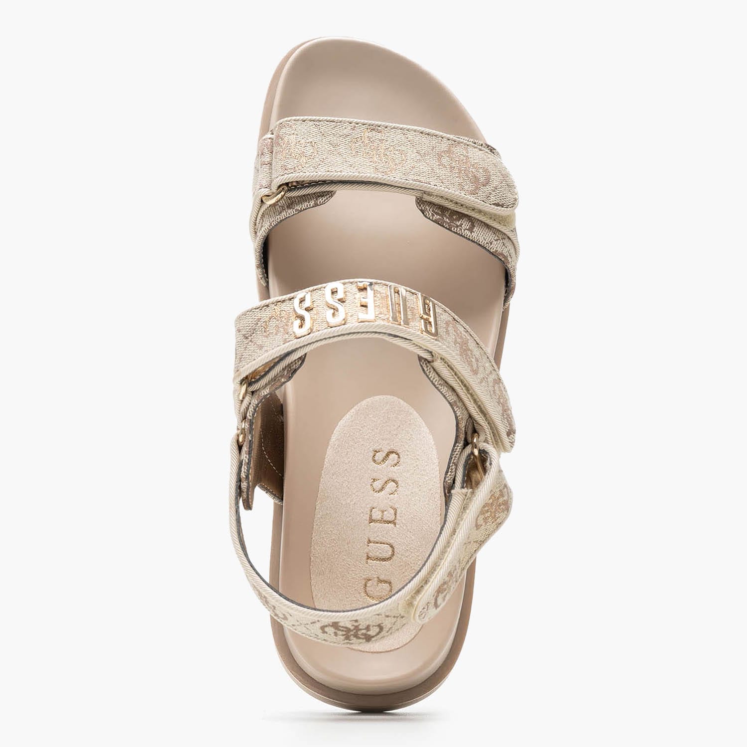 Γυναικεία Flats Fadison Μπεζ Ύφασμα Guess Γυναικεία Flats Fadison Μπεζ Ύφασμα Guess