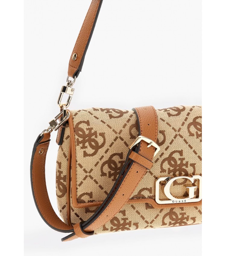 Γυναικείες Τσάντες Flap.Circe Μπεζ Ύφασμα Guess Γυναικείες Τσάντες Flap.Circe Μπεζ Ύφασμα Guess