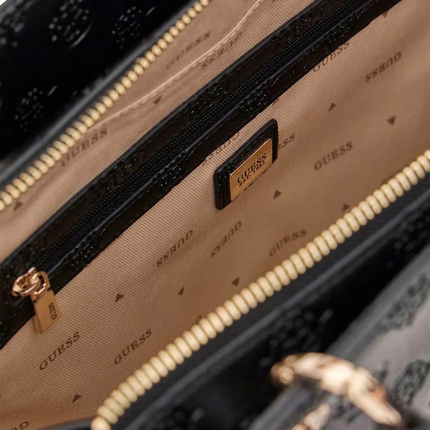 Γυναικείες Τσάντες Gerty.Noel Μαύρο ECOleather Guess Γυναικείες Τσάντες Gerty.Noel Μαύρο ECOleather Guess