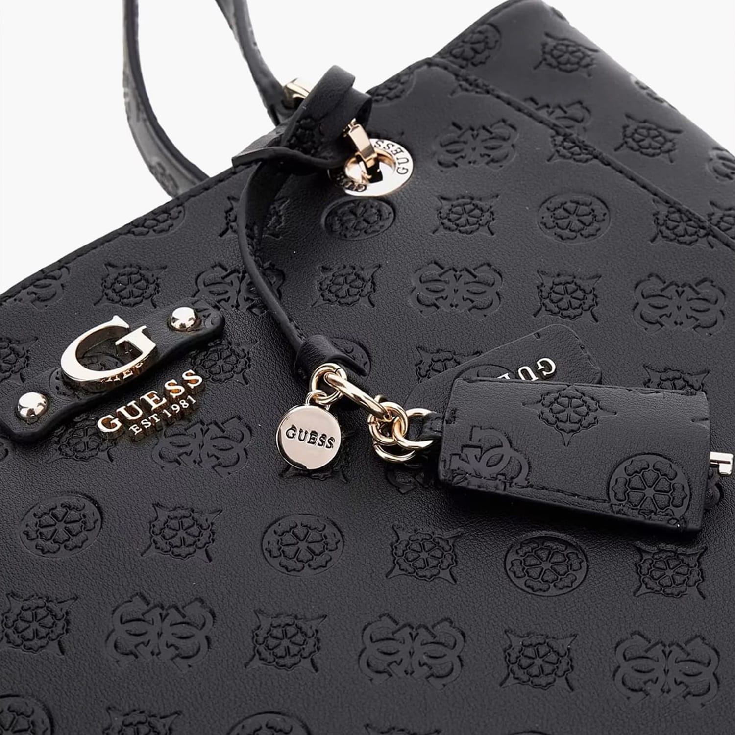 Γυναικείες Τσάντες Gerty.Noel Μαύρο ECOleather Guess Γυναικείες Τσάντες Gerty.Noel Μαύρο ECOleather Guess