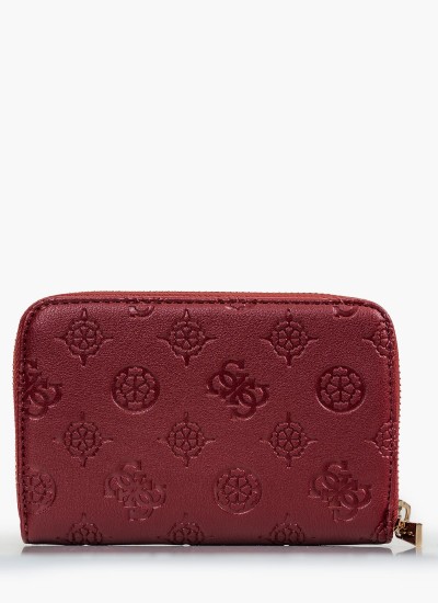 Γυναικεία Πορτοφόλια Emilee.Zip Μαύρο ECOleather Guess