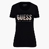 Γυναικείες Μπλούζες - Τοπ Glitter.Degrade Μαύρο Βαμβάκι Guess Γυναικείες Μπλούζες - Τοπ Glitter.Degrade Μαύρο Βαμβάκι Guess