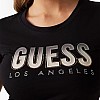 Γυναικείες Μπλούζες - Τοπ Glitter.Degrade Μαύρο Βαμβάκι Guess Γυναικείες Μπλούζες - Τοπ Glitter.Degrade Μαύρο Βαμβάκι Guess