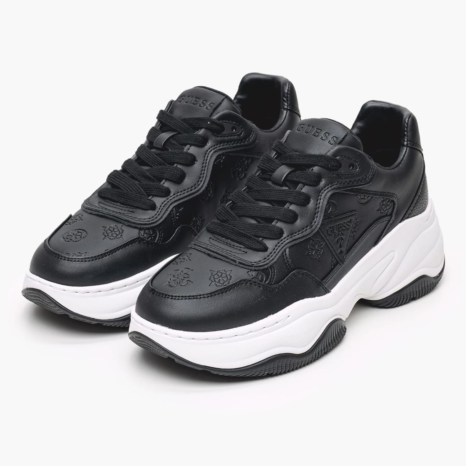 Women Casual Shoes Hapyy Black ECOleather Guess Women Casual Shoes Hapyy Black ECOleather Guess
