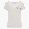 Γυναικείες Μπλούζες - Τοπ Henley.Olympia Άσπρο Βαμβάκι Guess Γυναικείες Μπλούζες - Τοπ Henley.Olympia Άσπρο Βαμβάκι Guess