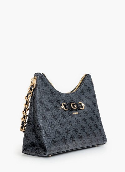 Γυναικεία Πορτοφόλια Emilee.Zip Μαύρο ECOleather Guess