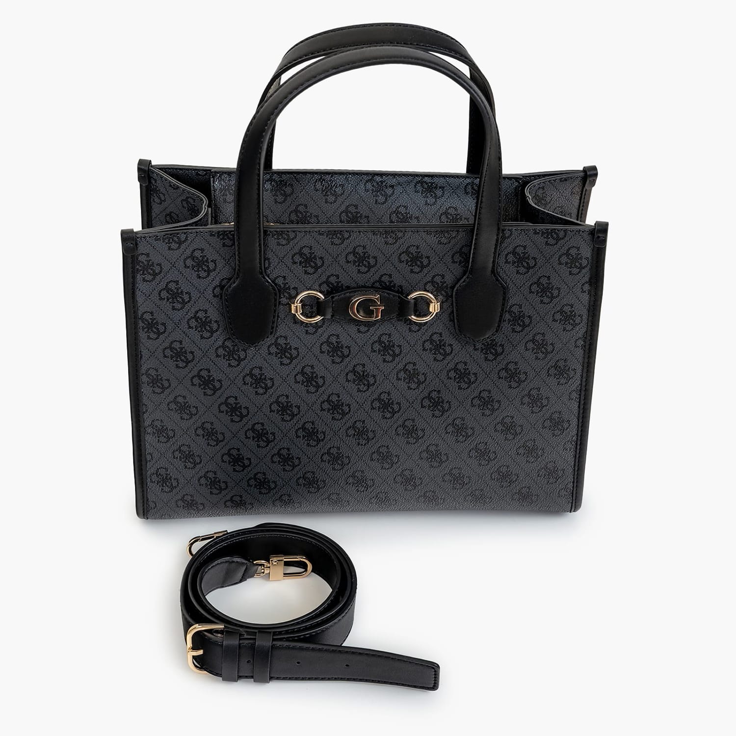 Women Bags Izzy2.Tote Grey ECOleather Guess Women Bags Izzy2.Tote Grey ECOleather Guess