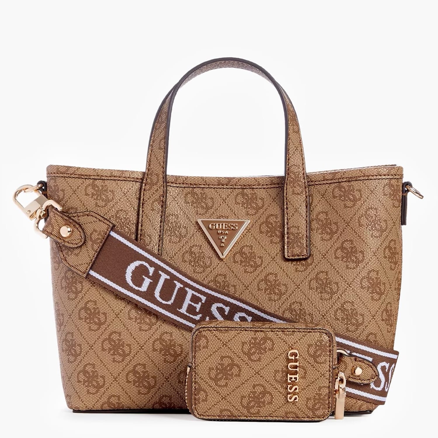 Γυναικείες Τσάντες Latona.Tote Μπεζ ECOleather Guess