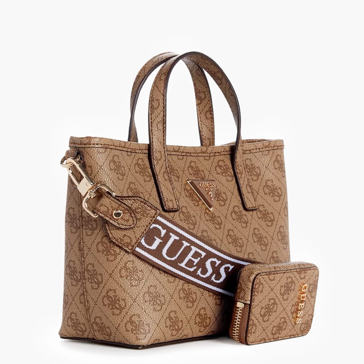 Γυναικείες Τσάντες Latona.Tote Μπεζ ECOleather Guess